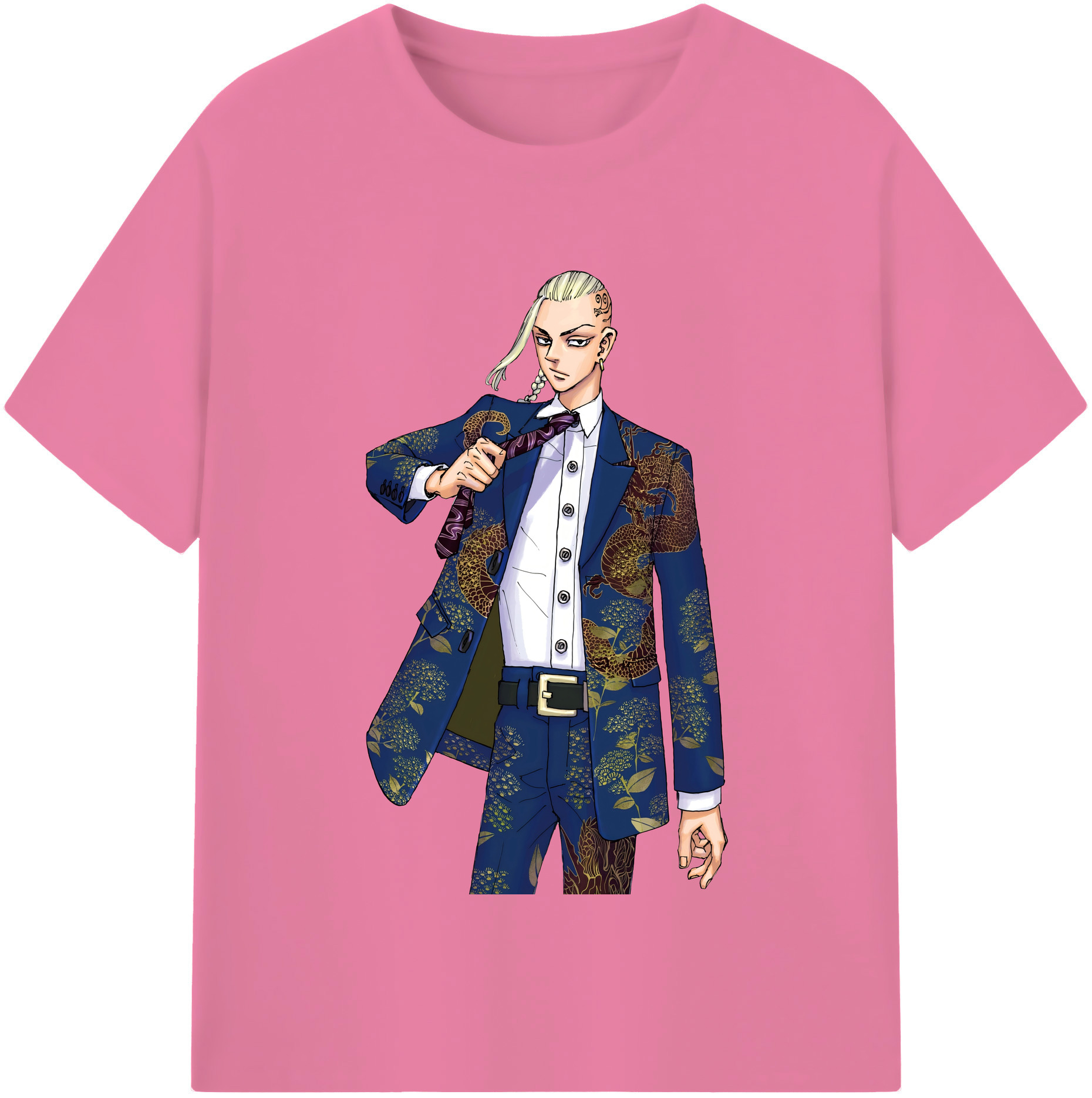 （画像用） 東京リベンジャーズ Tokyo Revengers 綿100％半袖Tシャツ（フロントプリント）